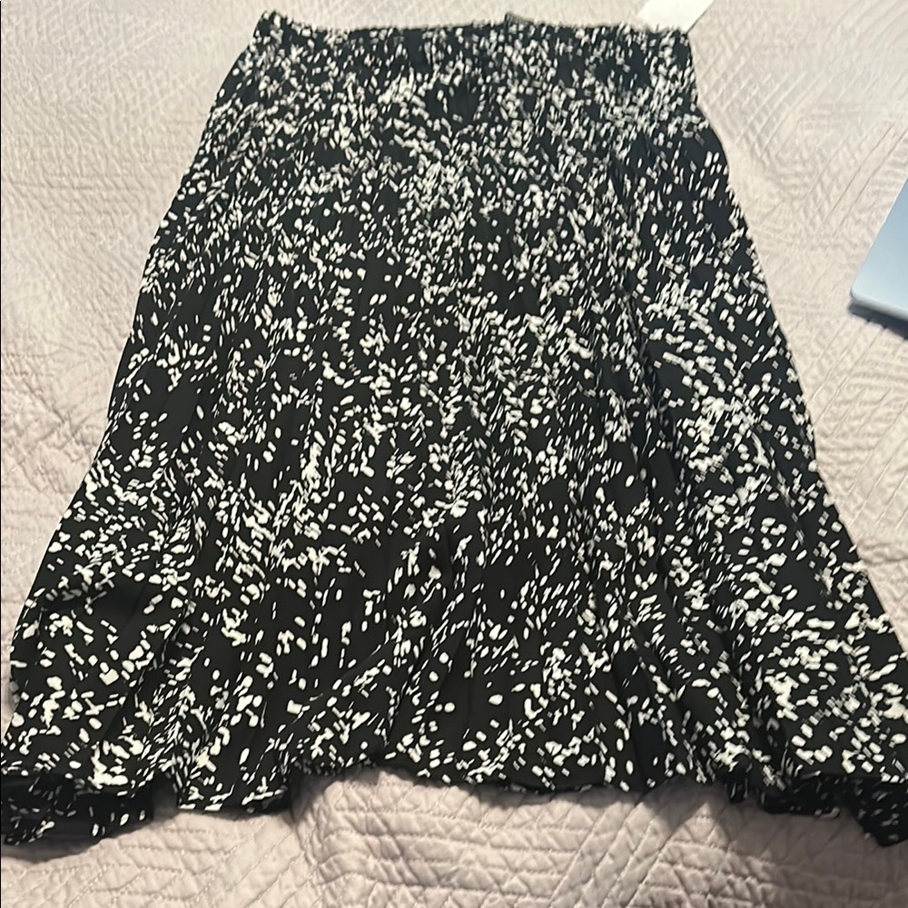 Halogen Black and White Pencil Skirt